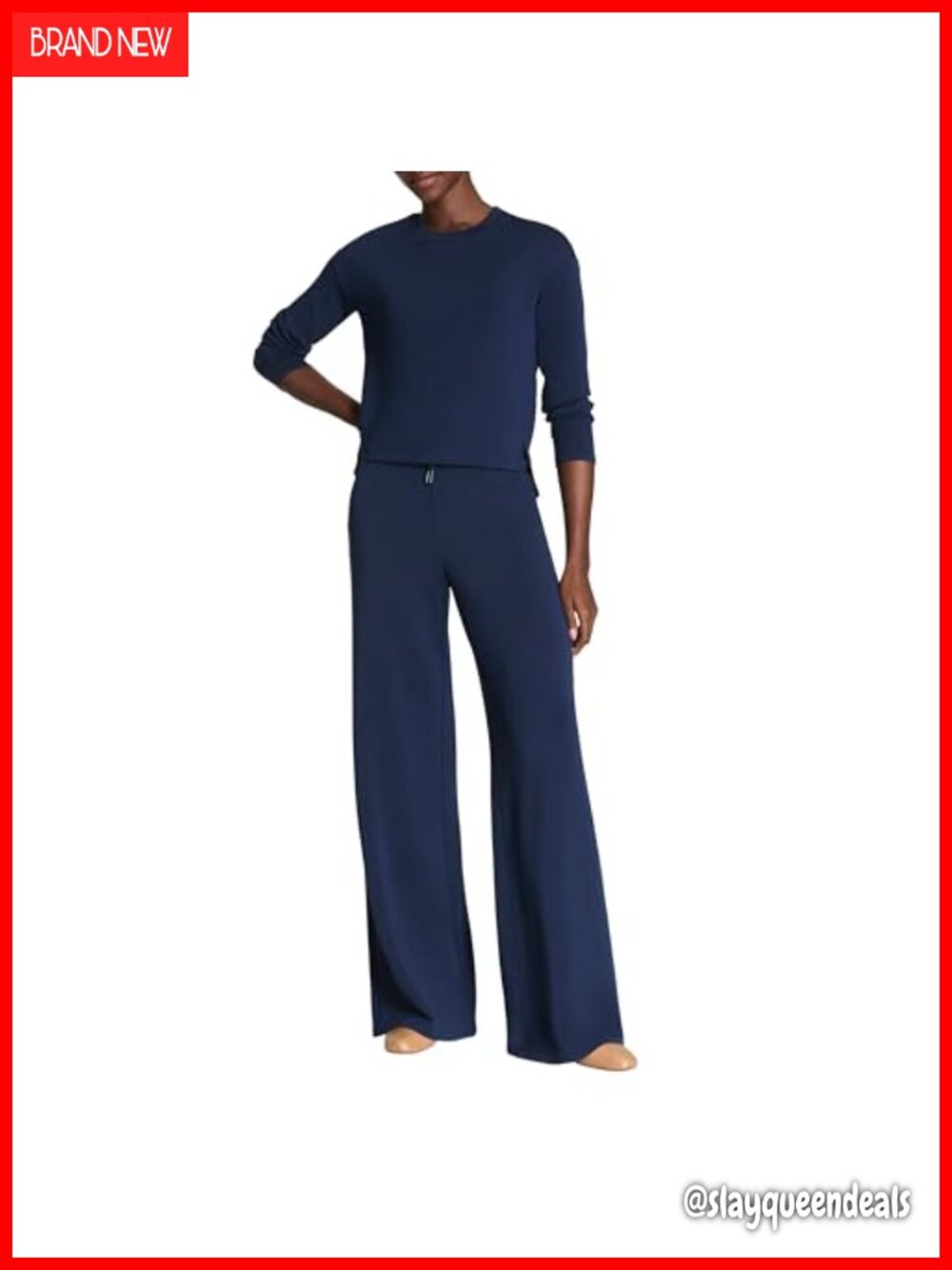 SPANX AirEssentials Relaxed Long Sleeve Crew Neck Knit Lounge Top